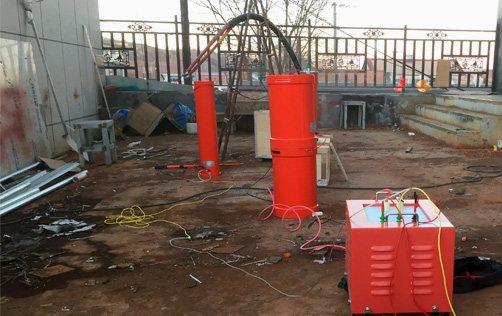 變頻串聯(lián)諧振實驗裝置接線圖